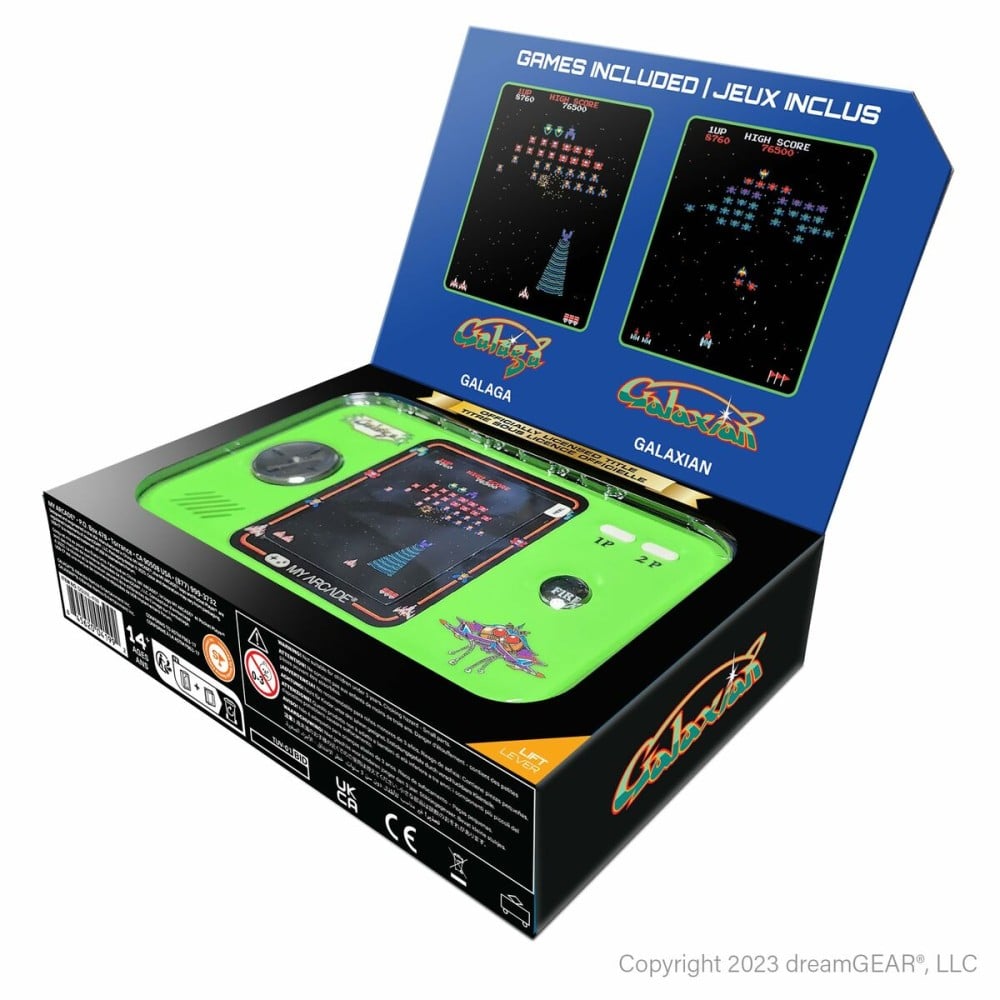 Console de Jeu Portable My Arcade Pocket Player PRO - Galaga Retro Games Vert