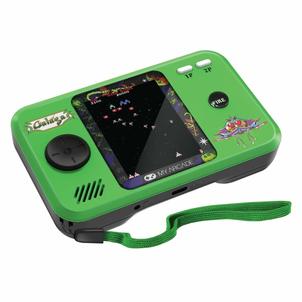 Console de Jeu Portable My Arcade Pocket Player PRO - Galaga Retro Games Vert