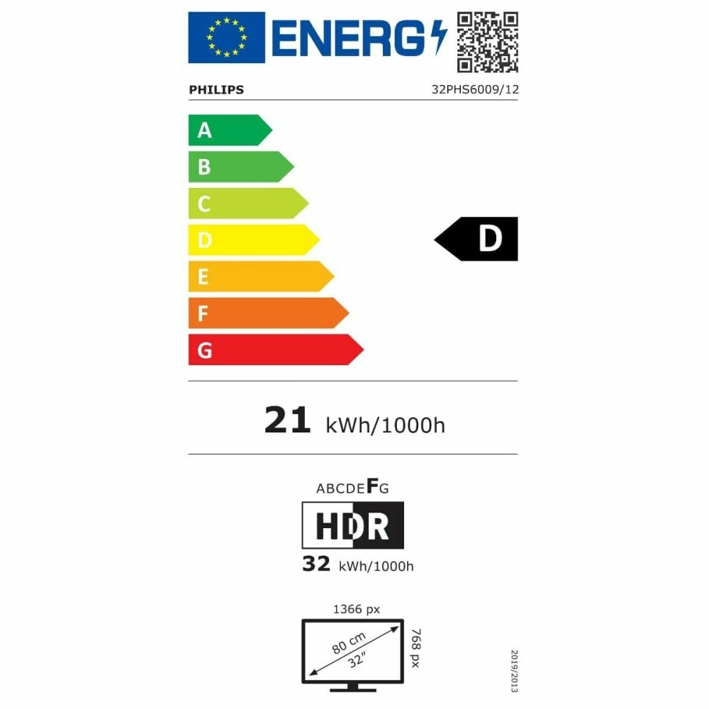 Smart TV Philips 32PHS6009 HD 32" LED