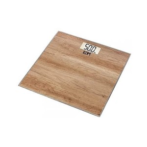 Digital Bathroom Scales EDM 07531 Brown Wood Crystal 180 kg