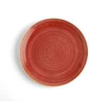 Flat plate Ariane Terra Ceramic Red (Ø 27 cm) (6 Units)