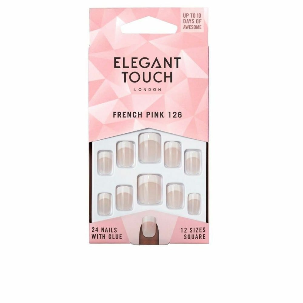 Falsche Nägel Elegant Touch French S (24 uds)