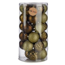 Set of Christmas balls Green PVC 8 x 8,5 x 8 cm (4 Units)