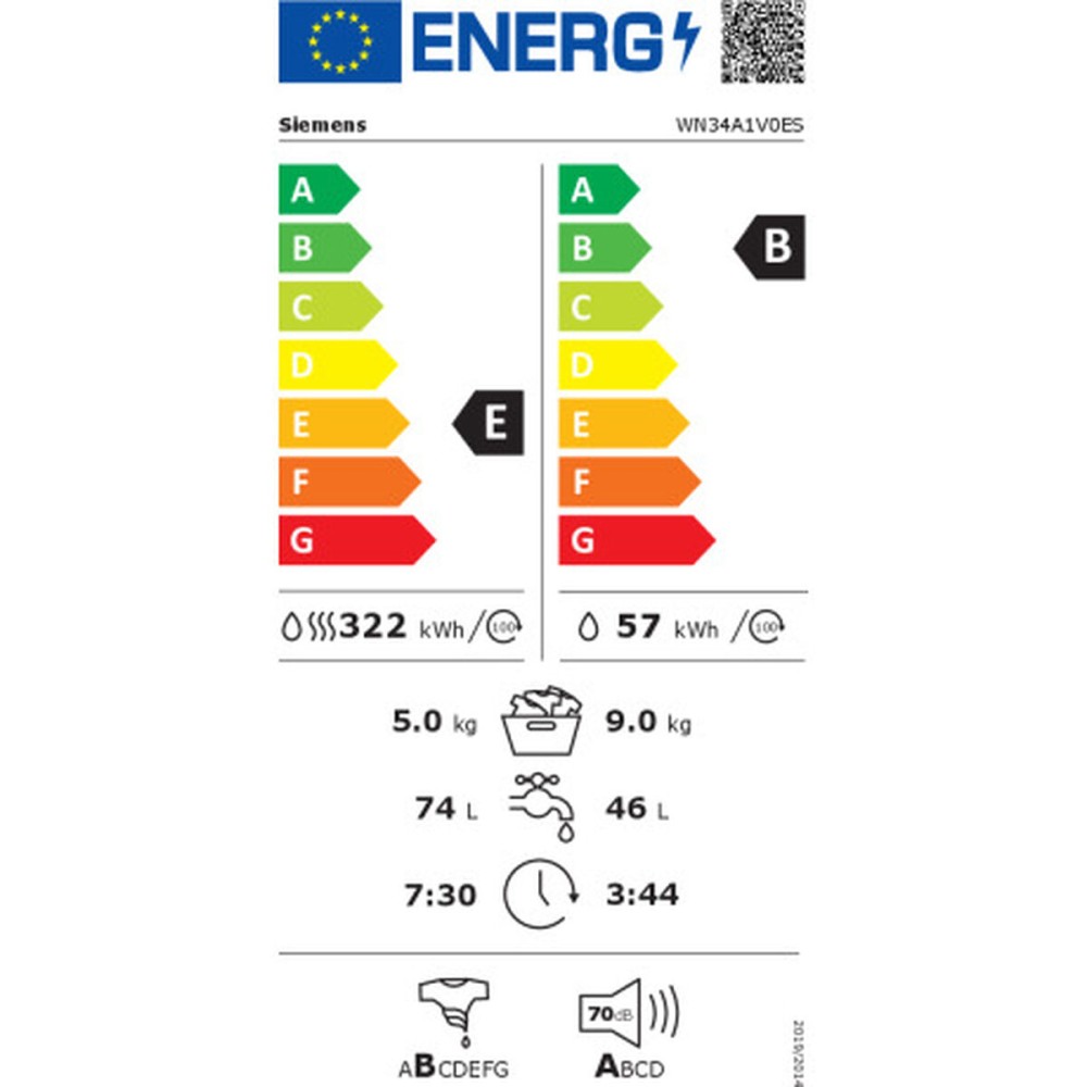 Waschmaschine / Trockner Siemens AG WN34A1V0ES 1400 rpm