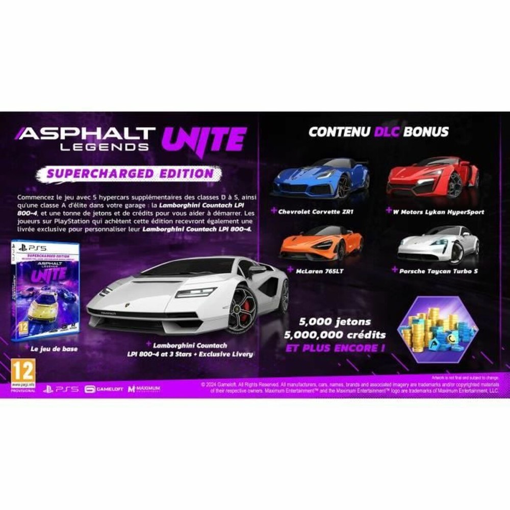 PlayStation 5 Video Game Just For Games Asphalt Legends UNITE Supercharged Edition