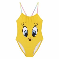 Swimsuit for Girls Looney Tunes Yellow