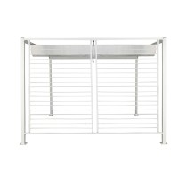 Pergola DKD Home Decor Blanc 296 x 296 x 225 cm Acier