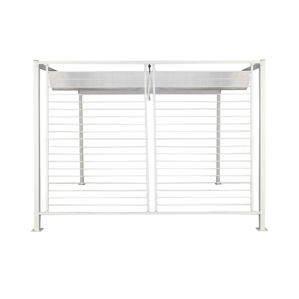 Pergola DKD Home Decor Blanc 296 x 296 x 225 cm Acier