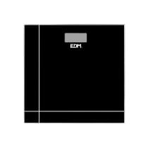 Digital Bathroom Scales EDM 07521 Black Crystal 180 kg