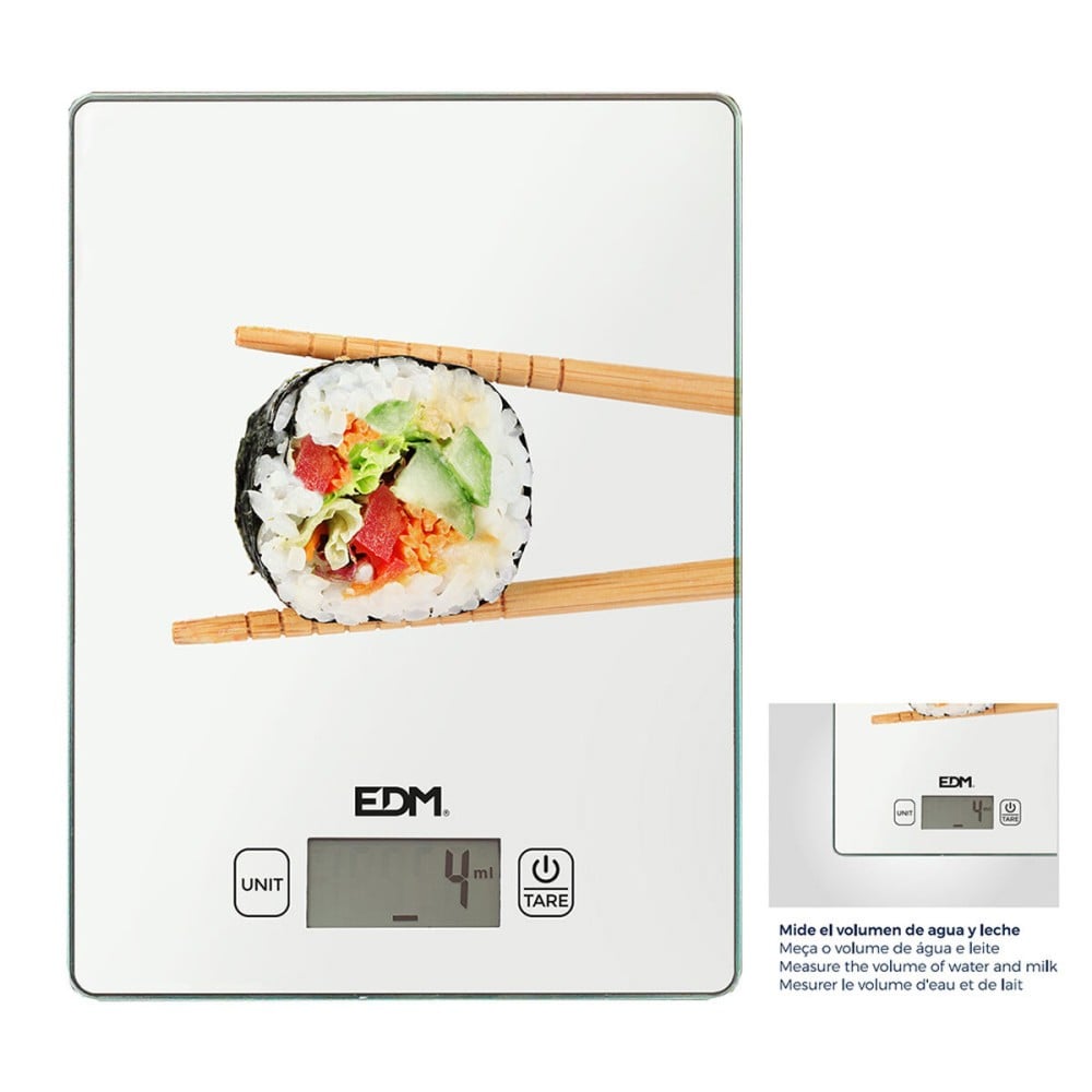 balance de cuisine EDM 07526 Blanc 5 kg