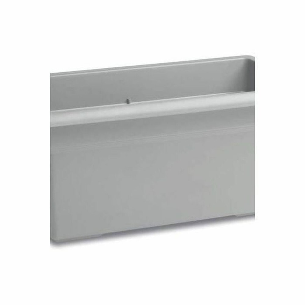 Pot Mediterraneo Rectangulaire Gris Plastique 80 cm