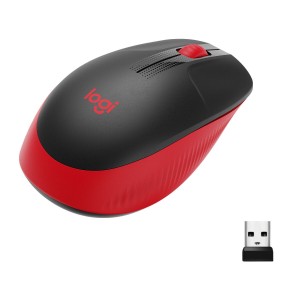 Souris sans-fil Logitech M190 Rouge Noir/Rouge