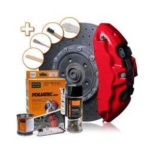 Painting set Foliatec 2160 RACING Brake Calipers 3 Pieces Red