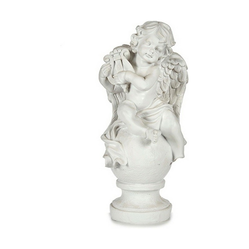 Decorative Figure Angel White 22 x 22 x 48 cm (2 Units)