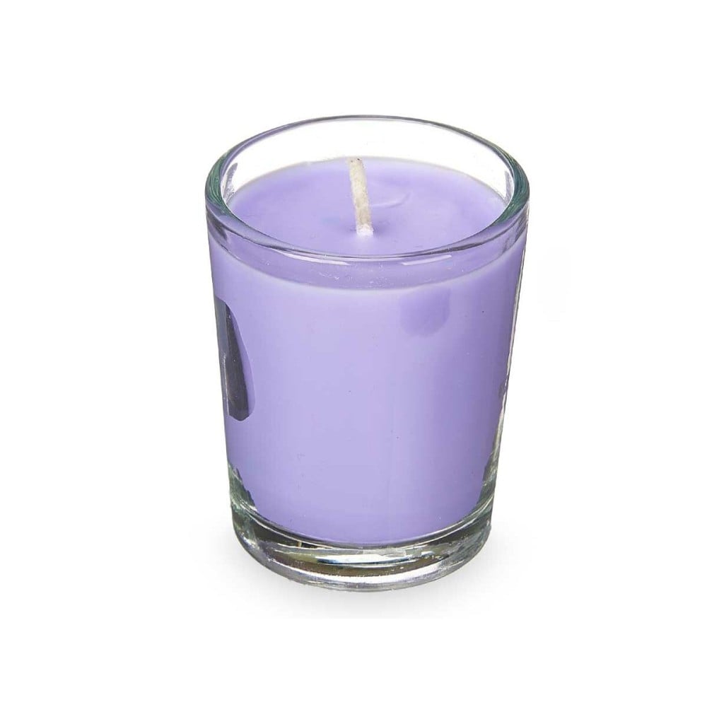 Scented Candle Set Acorde 48-B-AR Lavendar Glass (12 Units)