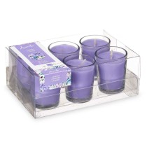 Scented Candle Set Acorde 48-B-AR Lavendar Glass (12 Units)