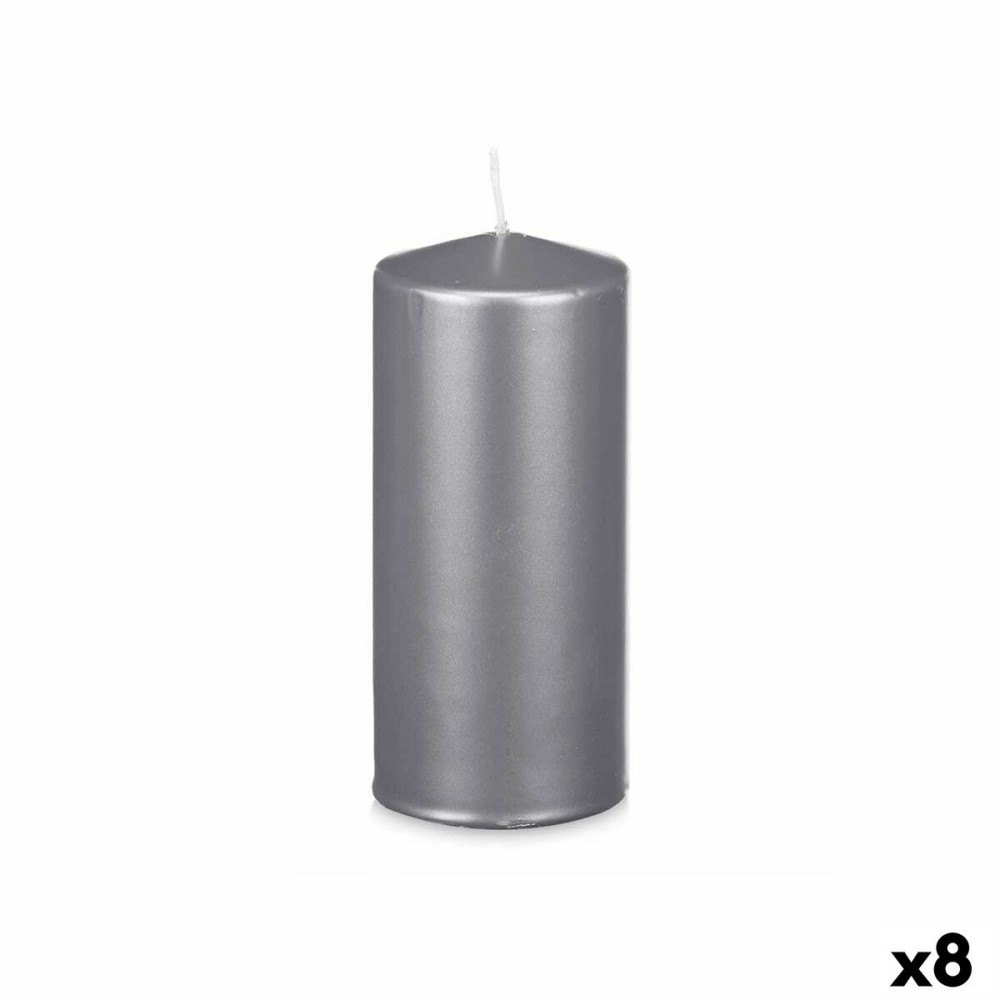 Candle Acorde 92547 Silver 9 x 20 x 9 cm (8 Units)