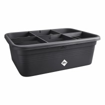 Plant pot Elho 7,4 x 76 x 26,8 cm Black Plastic Squared