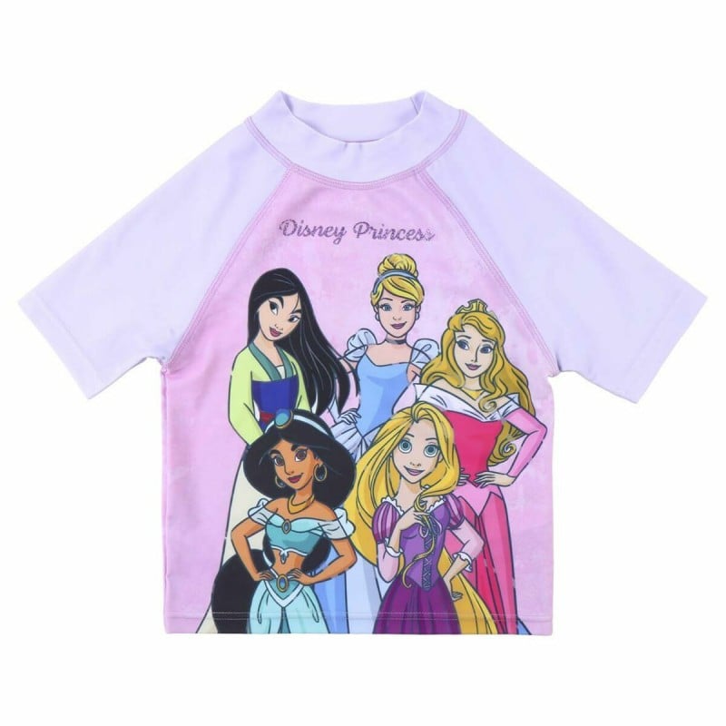 Bade-T-Shirt Disney Princess Rosa Hellrosa