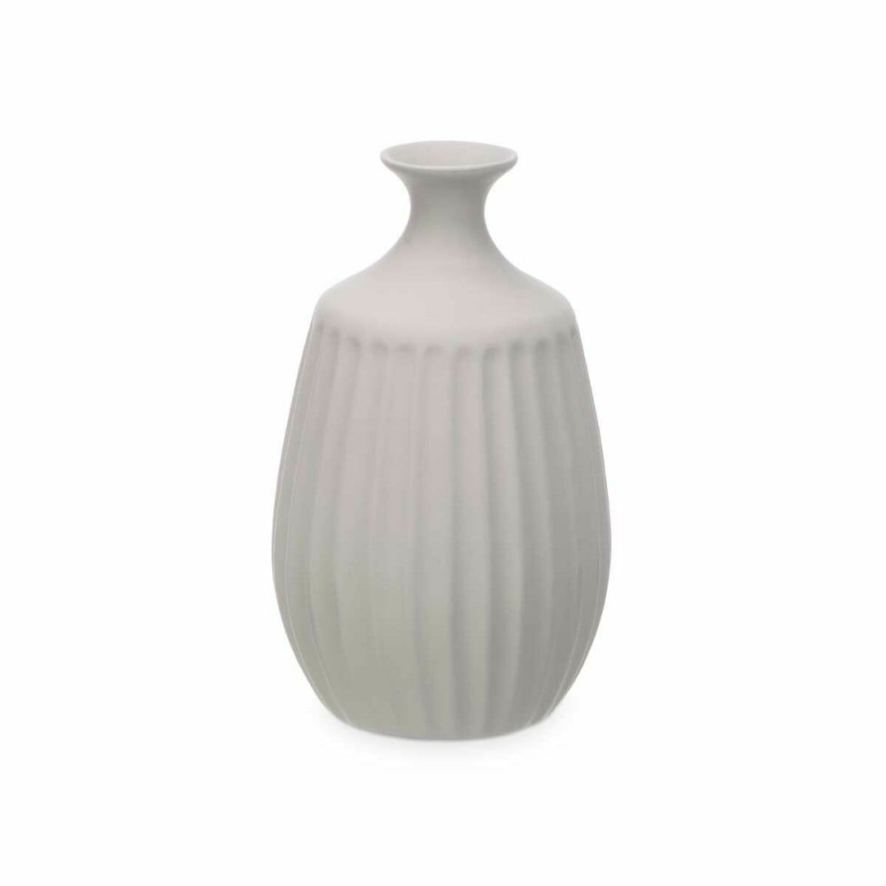 Vase Grey Ceramic 19 x 31 x 19 cm (4 Units) Stripes