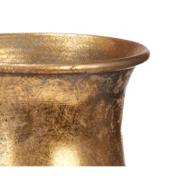 Vase Gold Metall 16 x 42 x 16 cm (4 Stück) Mit Relief