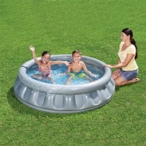 Bestway Piscine Gonflable Enfantine 3 Chambres Vaisseau Spatial 152x43 cm +3 Ans Jardin 51080