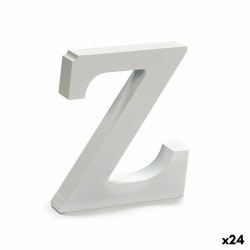 Lettre Z Bois Blanc (2 x 16 x 14,5 cm) (24 Unités)