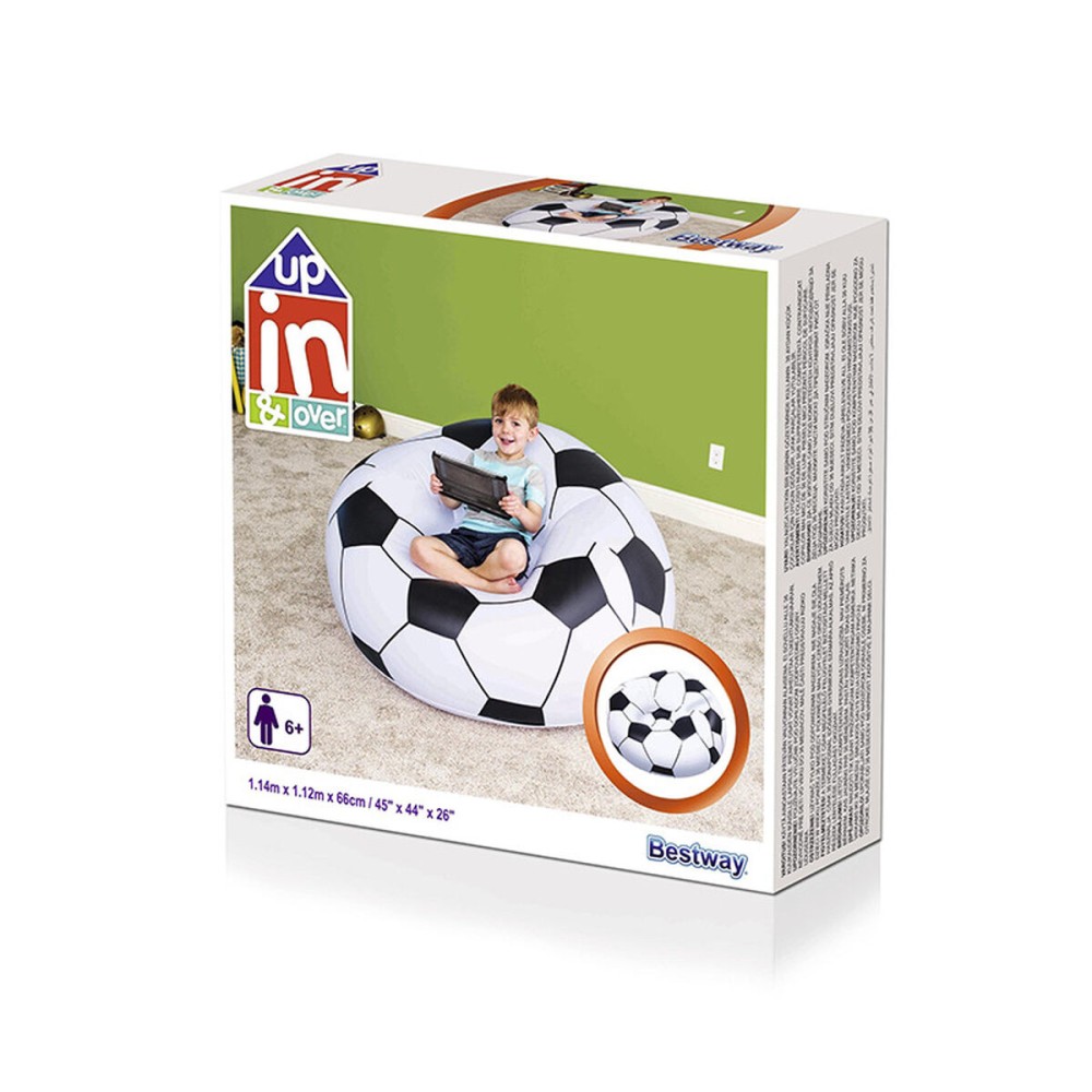 Bestway Fauteuil Géant Football 114x112x66 cm +6 Ans Intérieur et Jardin 75010