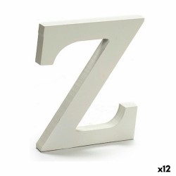 Buchstabe Z Holz Weiß (1,8 x 21 x 17 cm) (12 Stück)