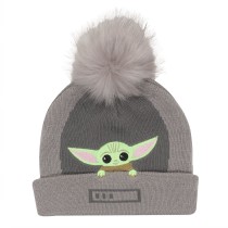 Hut The Mandalorian Grogu In The Crib Beanie Grau