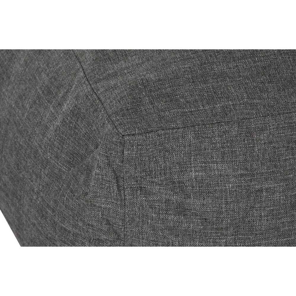 Pouf Home ESPRIT Gris 87 x 87 x 32 cm