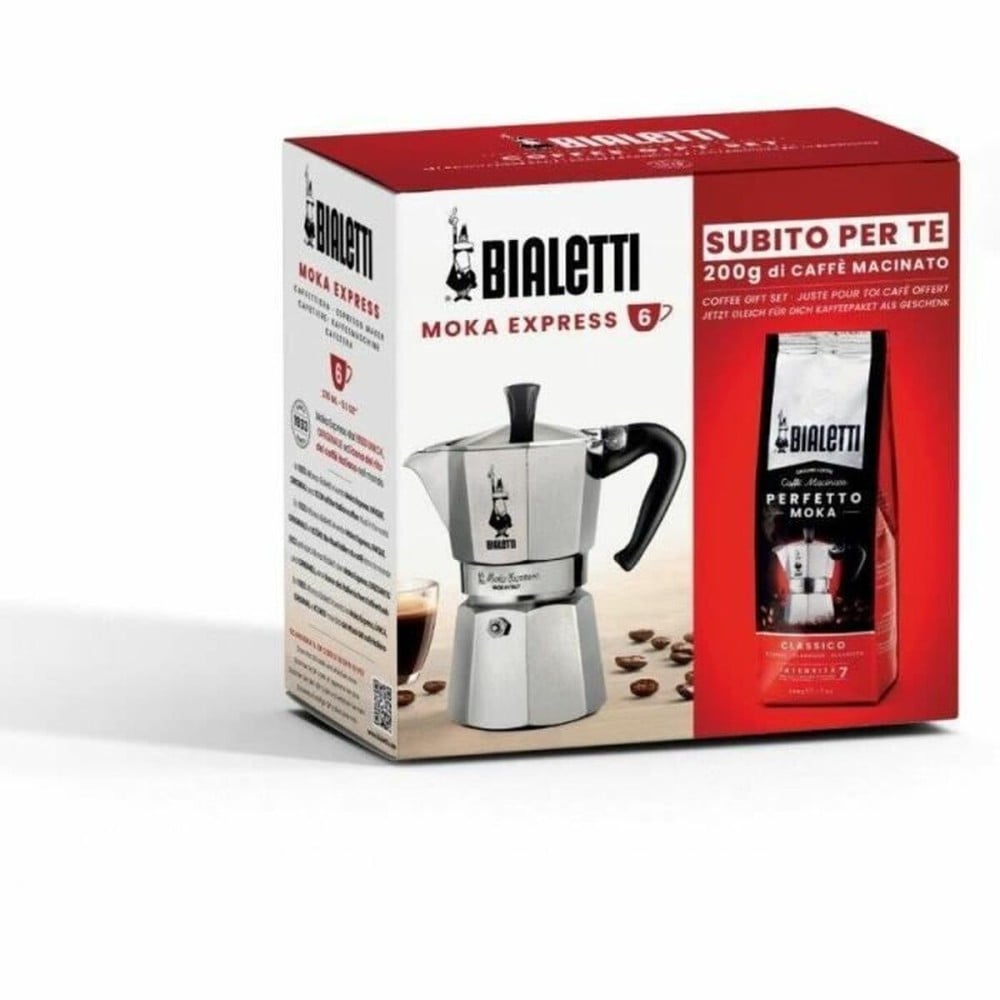 Italienische Kaffeemaschine Bialetti Moka Classico Grau 3 Kopper