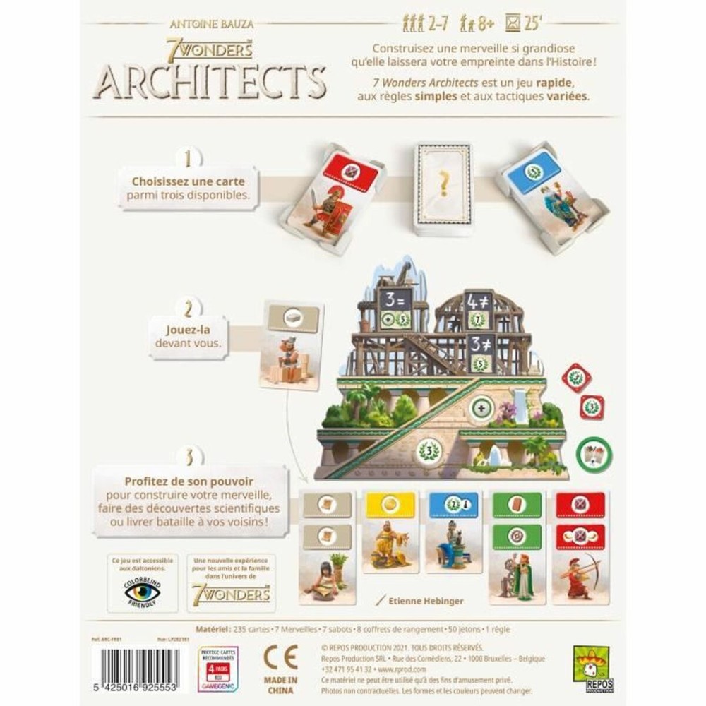 Jeu de société Asmodee 7 Wonders: Architects (FR)