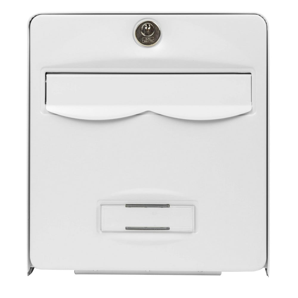 Letterbox Burg-Wachter Balthazar Galvanised Steel Wall White