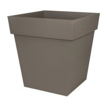 Blumentopf EDA Tuscan Taupe Kunststoff karriert Ø 50 cm (49,5 x 49,5 x 52,5 cm)