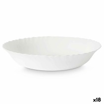 Salad Bowl Vivalto LQW-110 White Opaline glass 27,5 x 5,5 x 27,5 cm (18 Units)