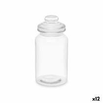 Jar Vivalto CW-P00712-3/TH6 Transparent 1,2 L With lid (12 Units)