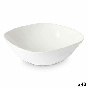 Schüssel Vivalto LFW-65 Weiß Opalglas karriert 15 x 5 x 15 cm (48 Stück)