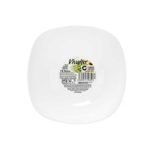 Bol Vivalto LFW-65 Blanc Verre opalin Carré 15 x 5 x 15 cm (48 Unités)