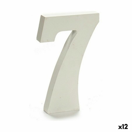 Numéro 7 Bois Blanc (1,8 x 21 x 17 cm) (12 Unités)