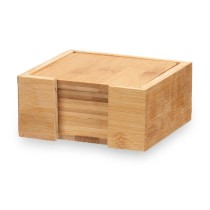 Coasters Kinvara KT235115SQ Natural Bamboo Squares 7 Pieces (12 Units)