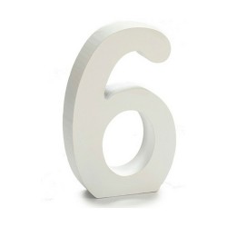 Number Pincello 6 White 2 x 16 x 14,5 cm (24 Units)