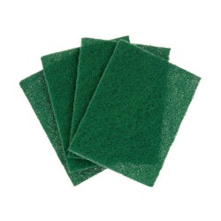 Lot de tampons à récurer Vert Fibre abrasive 11,3 X 15,7 X 0,5 cm (28 Unités)