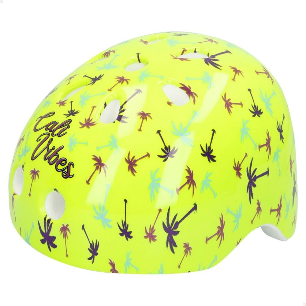 Casque de Cyclisme pour Enfants Colorbaby Neon Cali Vibes Jaune (4 Unités)