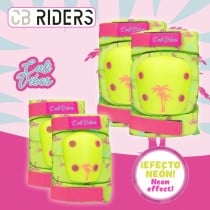 Sportschutz-Set Colorbaby Neon Cali Vibes Gelb (4 Stück)