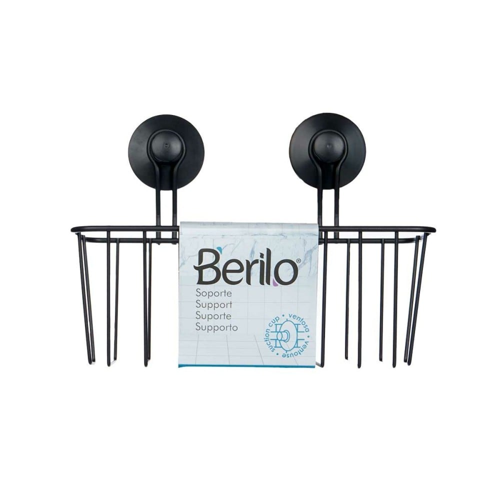 Shower Support Berilo W3100-5AP Black Steel ABS 24 x 18 x 10 cm (12 Units)