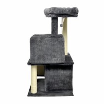 Scratching Post for Cats FLOPI Dark Grey Plush Wood (1 Unit)