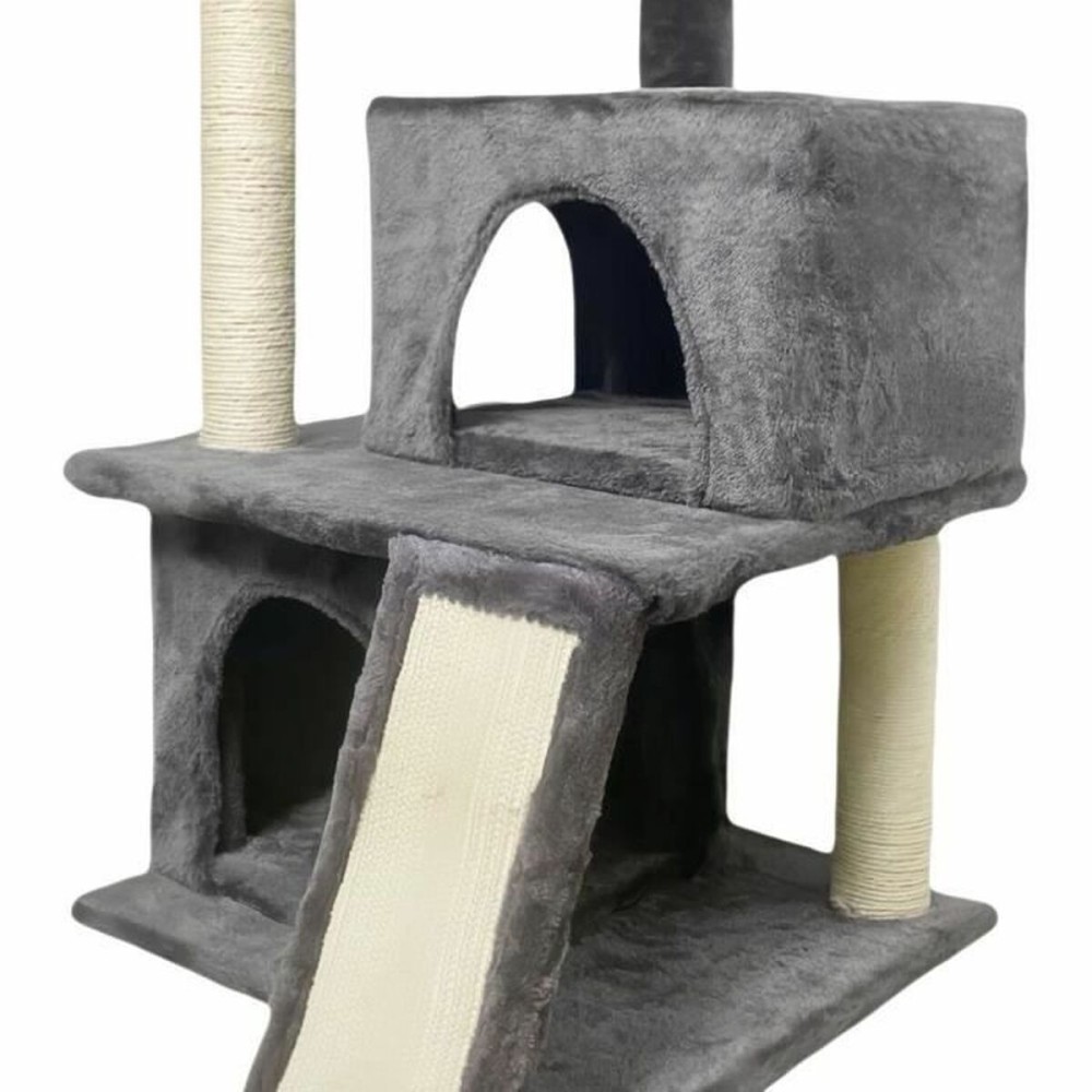 Scratching Post for Cats FLOPI Dark Grey Plush Wood (1 Unit)