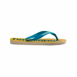 Tongs pour Femmes Havaianas Top Logomania Bleu Jaune