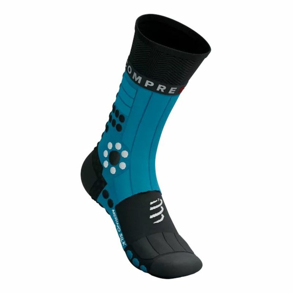 Chaussettes de Sport Compressport Pro Racing Noir/Bleu Noir